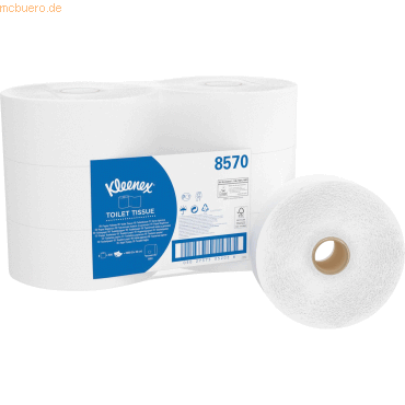 5027375052026 - Toilettenpapier Jumbo 8570 2-lagig weiß 500 Blatt Rolle 5027375052026 6 Stück 5027375052026 - Toilettenpapier Jumbo 8570 2-lagig weiß 500 Blatt Rolle 5027375052026 6 Stück