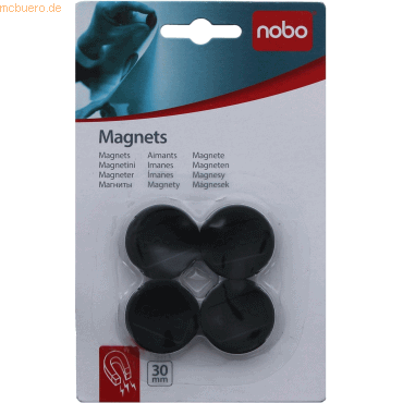 5028252139977 - Magnete 30 mm 4 Stück rot Blisterverpackung Schwarz 5028252139977 - Magnete 30 mm 4 Stück rot Blisterverpackung Schwarz
