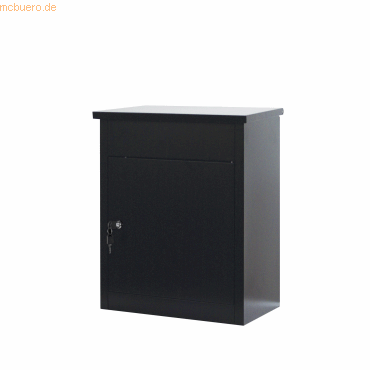 5032548011694 - Paketbox PB0580 Volumen 61 l wetterfest Smart System Diebstahlsicherung Schlüsselschloss B 440 x T 350 x H 580 mm Stahl schwarz 5032548011694 - Paketbox PB0580 Volumen 61 l wetterfest Smart System Diebstahlsicherung Schlüsselschloss B 440 x T 350 x H 580 mm Stahl schwarz
