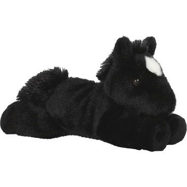 5034566132979 - HERMA Mini Flopsies Beau Black Horse 20cm