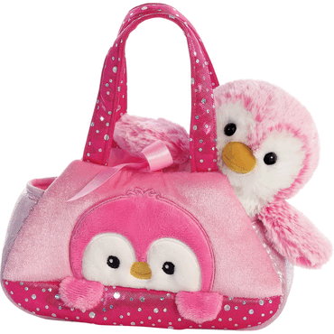 5034566328327 - HERMA Fancy Pals Peek-a-Boo Penguin Pink 20cm