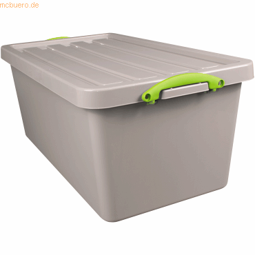 5060231632789 - Aufbewahrungsbox Recycling 82RDG 82 Liter mit Deckel außen 820x440x335mm Polypropylen 100 % recycelt taubengrau 506023163278 5060231632789 - Aufbewahrungsbox Recycling 82RDG 82 Liter mit Deckel außen 820x440x335mm Polypropylen 100 % recycelt taubengrau 506023163278