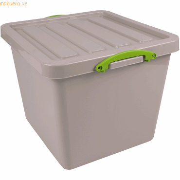 5060231634493 - Aufbewahrungsbox Recycling 60RDG 60 Liter mit Deckel außen 520x470x415mm Polypropylen 100 % recycelt taubengrau 506023163449 5060231634493 - Aufbewahrungsbox Recycling 60RDG 60 Liter mit Deckel außen 520x470x415mm Polypropylen 100 % recycelt taubengrau 506023163449