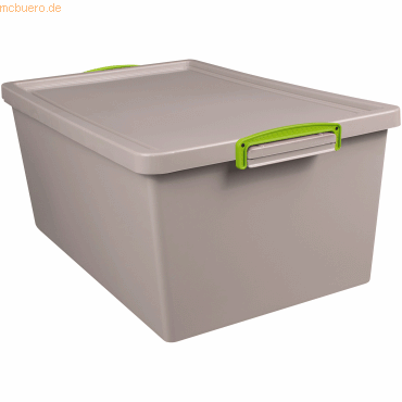 5060456659769 - Aufbewahrungsbox Recycling Economie 62-NST-RDG 62 Liter mit Deckel außen 695x440x287mm Polypropylen 100 % recycelt taubengra 5060456659769 - Aufbewahrungsbox Recycling Economie 62-NST-RDG 62 Liter mit Deckel außen 695x440x287mm Polypropylen 100 % recycelt taubengra