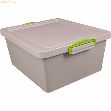 5060980790075 - Aufbewahrungsbox Recycling Economie 175-NST-RDG 175 Liter mit Deckel außen 460x383x195mm Polypropylen 100 % recycelt taube 5060980790075 - Aufbewahrungsbox Recycling Economie 175-NST-RDG 175 Liter mit Deckel außen 460x383x195mm Polypropylen 100 % recycelt taube