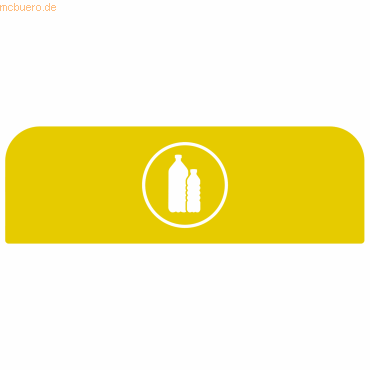 5407009501241 - Hinweistafel für konfigurierbare Recyclingstation von Rubbermaid für 57 Liter Behältereinheit B 367 x H 203 x T 20 mm Kunststoff gelb 5407009501241 - Hinweistafel für konfigurierbare Recyclingstation von Rubbermaid für 57 Liter Behältereinheit B 367 x H 203 x T 20 mm Kunststoff gelb