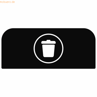 5407009501548 - Hinweistafel für konfigurierbare Recyclingstation von Rubbermaid für 57 Liter Behältereinheit B 367 x H 203 x T 20 mm Restmüll schwarz 5407009501548 - Hinweistafel für konfigurierbare Recyclingstation von Rubbermaid für 57 Liter Behältereinheit B 367 x H 203 x T 20 mm Restmüll schwarz