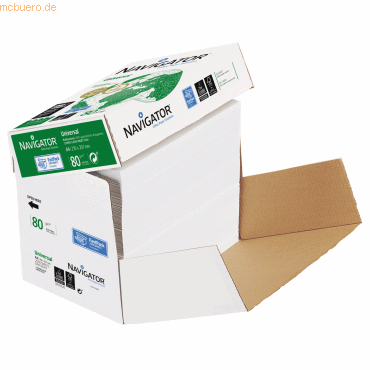 5602024120280 - AKTION NAVIGATOR Kopierpapier Universal DIN A4 80 g qm 4x 2500 Blatt + GRATIS Futter-Kiste 143 kg 5602024120280 - AKTION NAVIGATOR Kopierpapier Universal DIN A4 80 g qm 4x 2500 Blatt + GRATIS Futter-Kiste 143 kg