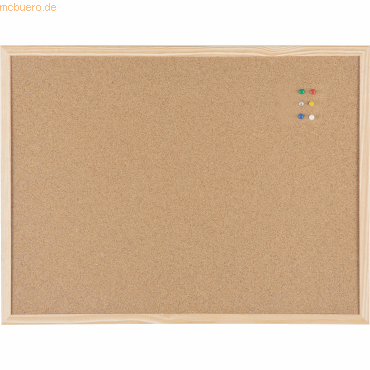 5603750112013 - Korktafel Bi-Office für die Wandmontage rechteckig B 600 x H 460 mm selbstheilend Naturkork & Kiefernholz inkl Montagematerial 5603750112013 - Korktafel Bi-Office für die Wandmontage rechteckig B 600 x H 460 mm selbstheilend Naturkork & Kiefernholz inkl Montagematerial