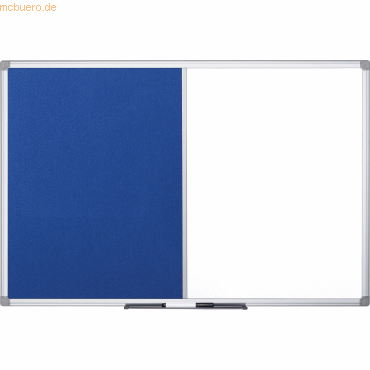5603750263227 - Kombitafel MAYA KOMBI XA0322170 90x45cm Filz + Metall (geteilt) Aluminiumrahmen blau + weiß 5603750263227 Bi-Office