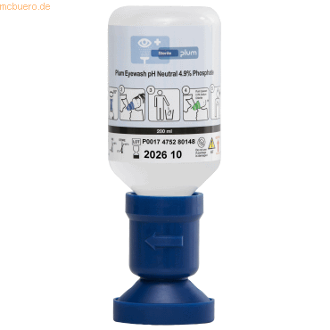 5715205475229 - PLUM Augendusche 4752 200 ml pH Neutral 5715205475229 A S 4752 200 Milliliter 5715205475229 - PLUM Augendusche 4752 200 ml pH Neutral 5715205475229 A S 4752 200 Milliliter