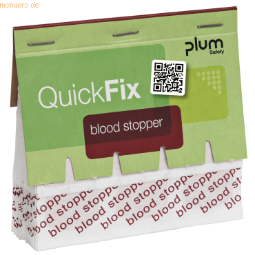 5715205551626 - Pflasterstrips QuickFix Blood Stopper Nachfüllpack f Spender m Alginatfasern 1 Paket mit 45 Stück 5715205551626 - Pflasterstrips QuickFix Blood Stopper Nachfüllpack f Spender m Alginatfasern 1 Paket mit 45 Stück