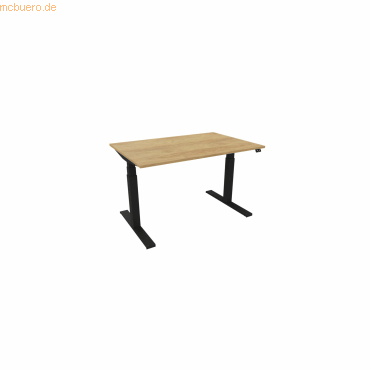 5901747153743 - Schreibtisch eModel 30 810059070 elektrisch höhenverstellbar 65-131cm (H) 120x80cm (BxT) rechteckig hickory schwarz 5901 5901747153743 - Schreibtisch eModel 30 810059070 elektrisch höhenverstellbar 65-131cm (H) 120x80cm (BxT) rechteckig hickory schwarz 5901