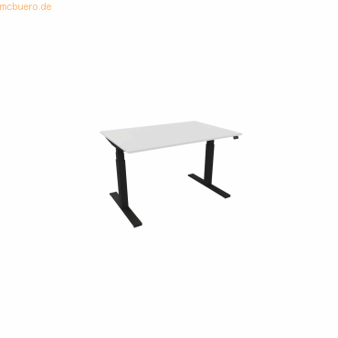 5901747153767 - Schreibtisch eModel 30 810059001 elektrisch höhenverstellbar 65-131cm (H) 120x80cm (BxT) rechteckig weiß schwarz 5901747 5901747153767 - Schreibtisch eModel 30 810059001 elektrisch höhenverstellbar 65-131cm (H) 120x80cm (BxT) rechteckig weiß schwarz 5901747