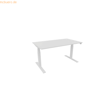 5901747153897 - Schreibtisch eModel 30 810064001 elektrisch höhenverstellbar 65-131cm (H) 140x80cm (BxT) rechteckig weiß weiß 5901747153 5901747153897 - Schreibtisch eModel 30 810064001 elektrisch höhenverstellbar 65-131cm (H) 140x80cm (BxT) rechteckig weiß weiß 5901747153