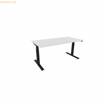 5901747153934 - Schreibtisch eModel 30 810073301 elektrisch höhenverstellbar 65-131cm (H) 160x80cm (BxT) rechteckig weiß   schwarz 5901747