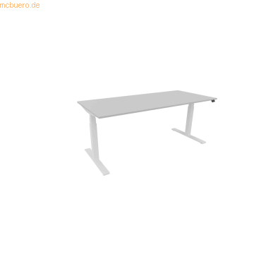 5901747154047 - Schreibtisch eModel 30 810073494 elektrisch höhenverstellbar 65-131cm (H) 180x80cm (BxT) rechteckig platinum weiß 590174 5901747154047 - Schreibtisch eModel 30 810073494 elektrisch höhenverstellbar 65-131cm (H) 180x80cm (BxT) rechteckig platinum weiß 590174