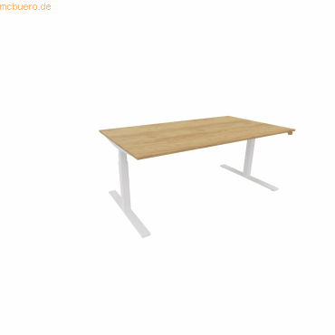 5901747154115 - Schreibtisch eModel 30 810073670 elektrisch höhenverstellbar 65-131cm (H) 180x100cm (BxT) rechteckig hickory weiß 590174 5901747154115 - Schreibtisch eModel 30 810073670 elektrisch höhenverstellbar 65-131cm (H) 180x100cm (BxT) rechteckig hickory weiß 590174