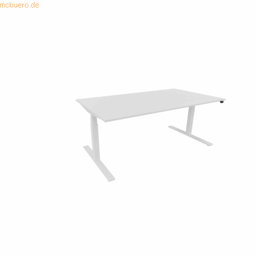 5901747154139 - Schreibtisch eModel 30 810073601 elektrisch höhenverstellbar 65-131cm (H) 180x100cm (BxT) rechteckig weiß weiß 590174715 5901747154139 - Schreibtisch eModel 30 810073601 elektrisch höhenverstellbar 65-131cm (H) 180x100cm (BxT) rechteckig weiß weiß 590174715