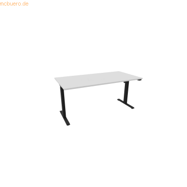 5901747154245 - Schreibtisch eComo 810074101 elektrisch höhenverstellbar 65-130cm (H) 160x80cm (BxT) rechteckig weiß schwarz 590174715424 5901747154245 - Schreibtisch eComo 810074101 elektrisch höhenverstellbar 65-130cm (H) 160x80cm (BxT) rechteckig weiß schwarz 590174715424