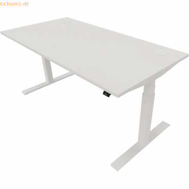 5901747154474 - Schreibtisch eModel 20 810075501 elektrisch höhenverstellbar 65-130cm (H) 160x80cm (BxT) rechteckig weiß weiß 5901747154 5901747154474 - Schreibtisch eModel 20 810075501 elektrisch höhenverstellbar 65-130cm (H) 160x80cm (BxT) rechteckig weiß weiß 5901747154