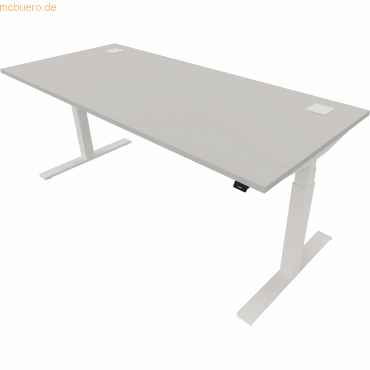 5901747154542 - Schreibtisch eModel 20 810075794 elektrisch höhenverstellbar 65-130cm (H) 180x80cm (BxT) rechteckig platinum weiß 590174 5901747154542 - Schreibtisch eModel 20 810075794 elektrisch höhenverstellbar 65-130cm (H) 180x80cm (BxT) rechteckig platinum weiß 590174