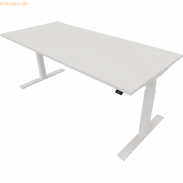5901747154566 - Schreibtisch eModel 20 810075701 elektrisch höhenverstellbar 65-130cm (H) 180x80cm (BxT) rechteckig weiß weiß 5901747154 5901747154566 - Schreibtisch eModel 20 810075701 elektrisch höhenverstellbar 65-130cm (H) 180x80cm (BxT) rechteckig weiß weiß 5901747154