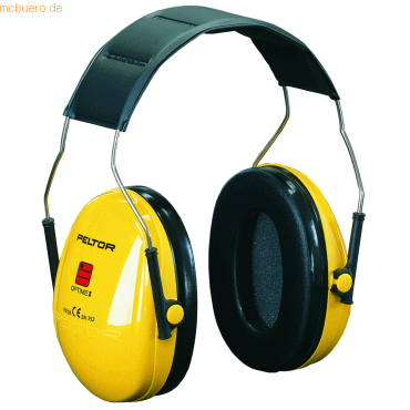 5902658102950 - Kapselgehörschutz PELTOR H510A verstellbarer Kopfbügel mit Polsterung SNR-Wert 27 dB ABS-Kunststoff Schaumstoff PVC gelb