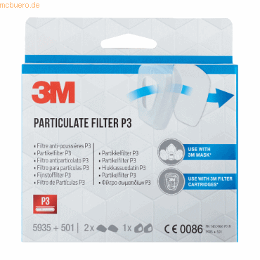 5902658103162 - Partikelfilter FFP3 5935PRO2 2Paar +1 Paar Halter 5902658103162 - Partikelfilter FFP3 5935PRO2 2Paar +1 Paar Halter