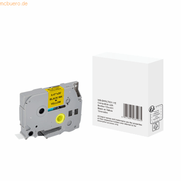 6941881235065 - P-touch Beschriftungsband Kompatibel Brother TZe-631 5BRT631-WT Selbsthaftend Schwarz auf Gelb 675 mm x 8 m 6941881235065 - P-touch Beschriftungsband Kompatibel Brother TZe-631 5BRT631-WT Selbsthaftend Schwarz auf Gelb 675 mm x 8 m