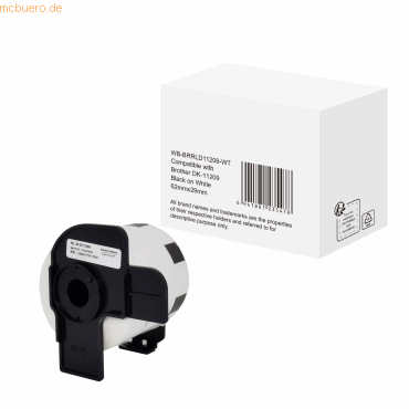 6941881235478 - QL Etikettenrolle Kompatibel Brother DK-11209 5BR11209 Selbsthaftend Schwarz auf Weiß 90 x 91 mm 800 Etiketten 6941881235478 - QL Etikettenrolle Kompatibel Brother DK-11209 5BR11209 Selbsthaftend Schwarz auf Weiß 90 x 91 mm 800 Etiketten