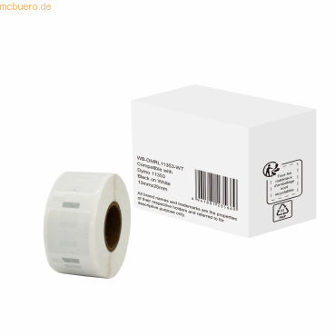 6941881235669 - LW Etikettenrolle Kompatibel DYMO 11353 RL-D-11353T Selbsthaftend Schwarz auf Weiß 87 mm 1000 Etiketten 6941881235669 - LW Etikettenrolle Kompatibel DYMO 11353 RL-D-11353T Selbsthaftend Schwarz auf Weiß 87 mm 1000 Etiketten