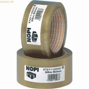 36 x Nopi Packband 50mmx66m PP transparent