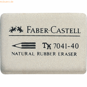Faber Castell Radiergummi Blei+Farbstifte 24x7x36mm weiß