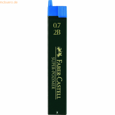4005401207023 - FABER-CASTELL SUPER-POLYMER Feinminen-Bleistiftminen schwarz 2B 07 mm 12 St 4005401207023 - FABER-CASTELL SUPER-POLYMER Feinminen-Bleistiftminen schwarz 2B 07 mm 12 St