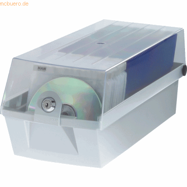 Han CD-Box Mäx 60 für max. 60 CDs lichtgrau