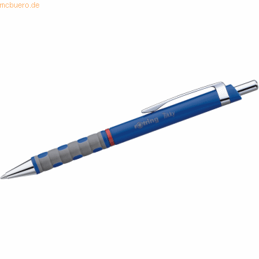 3501170770924 - rotring Druckkugelschreiber Tikky blau Strichfarbe blau Strichstärke M gewellte und gummierte (S0770920)