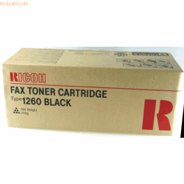 Ricoh Toner Ricoh Type 1260D Laserfax 3310L schwarz
