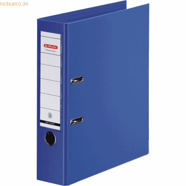 Herlitz Ordner Kunststoff A4 maX.file protect plus 80mm blau