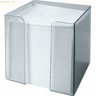 Folia Zettelbox 9,5x9,5x9,5cm rauchglas gefüllt