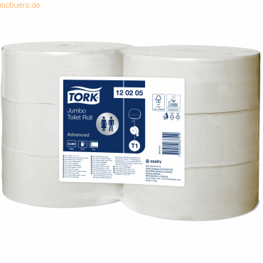7322540637519 - Toilettenpapier Advanced 120205 2-lagig weiß 7322540637519 6 Stück 7322540637519 - Toilettenpapier Advanced 120205 2-lagig weiß 7322540637519 6 Stück