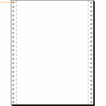 Sigel EDV-Papier 12x240mm mit Längsperforation VE=2000 Blatt