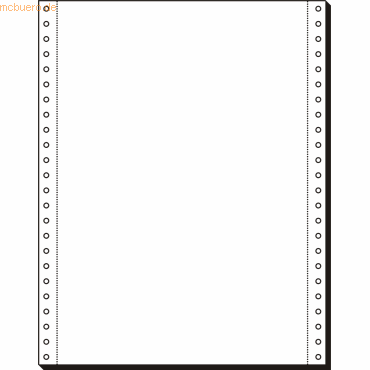 Sigel EDV-Papier 12x240mm mit Längsperforation MP VE=2000 Blatt