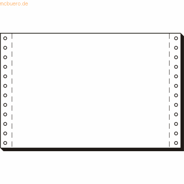 Sigel EDV-Papier 6x240mm mit Längsperforation VE=4000 Blatt