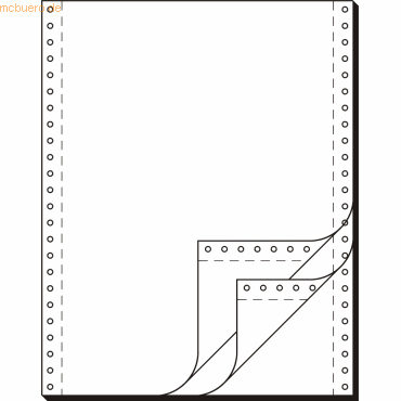 Sigel EDV-Papier 12x240mm selbstdurchschreibend VE=3x600 Blatt