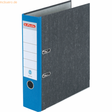 Herlitz Ordner A4 maX.file nature Wolkenmarmor 80mm blau