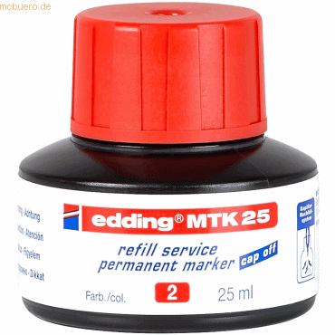 Edding Nachfülltinte edding MTK 25 refill service für edding Permanent