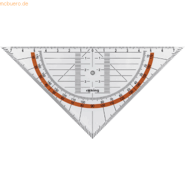 4006856823028 - Kunststoff-Geometriedreieck Centro S0237630 glasklar 16cm 4006