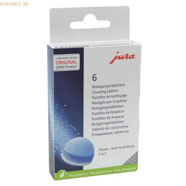 7610917242252 - Jura 3-Phasen Reinigungstabletten 6 Tabletten 24225 7610917242252 - Jura 3-Phasen Reinigungstabletten 6 Tabletten 24225