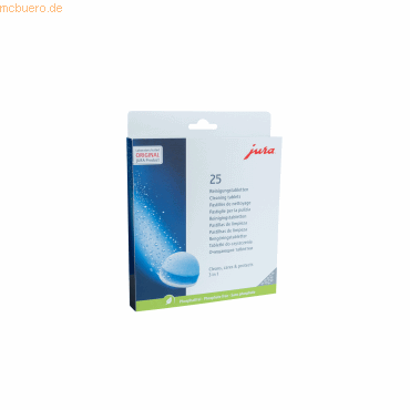 7610917250455 - Reinigungstabletten 3 Phasen 25045 25 StPack 7610917250455 JURA 7610917250455 - Reinigungstabletten 3 Phasen 25045 25 StPack 7610917250455 JURA